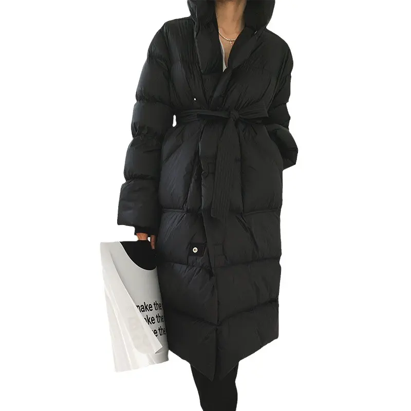 Owen Seak Women Down Jackets Bread Gothic Clothing Trench Winter Dust Windbreaker Black White Long Coats