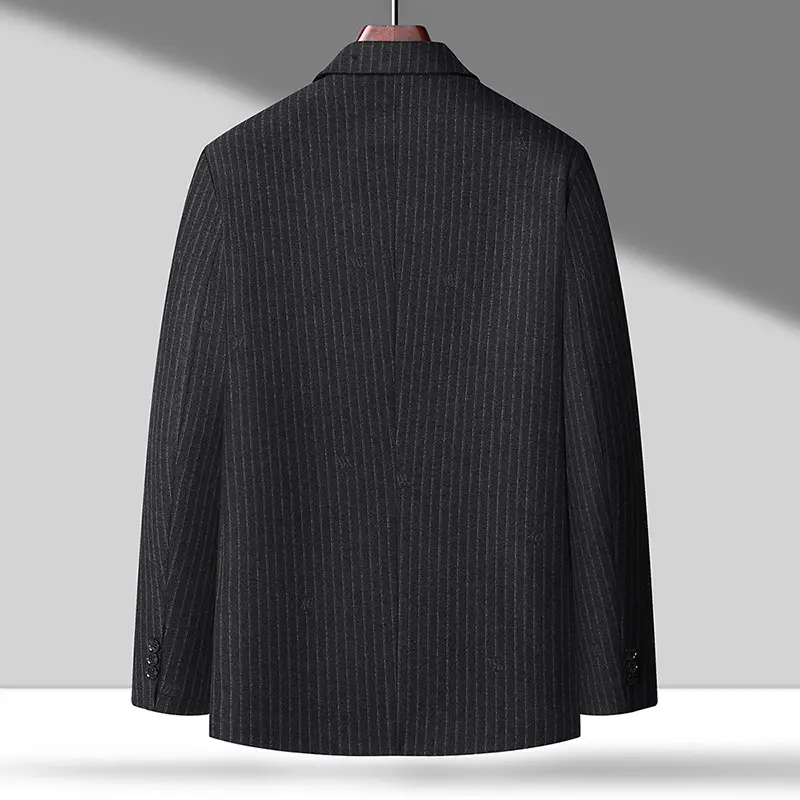 8XL Asian Size Men's Suit Jacket, Single Breasted V-Neck Coat, Business Casual Office Blazer, Purple Blue Gray Black 5XL 6XL 7XL