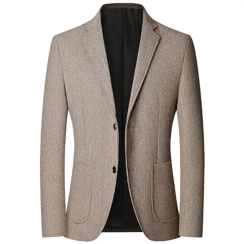 Spring Autumn Smart Casual Blazers Men Fashion Slim Fit Suit Jackets Solid Color Turn Down Collar Mens Blazer Outerwear Coats