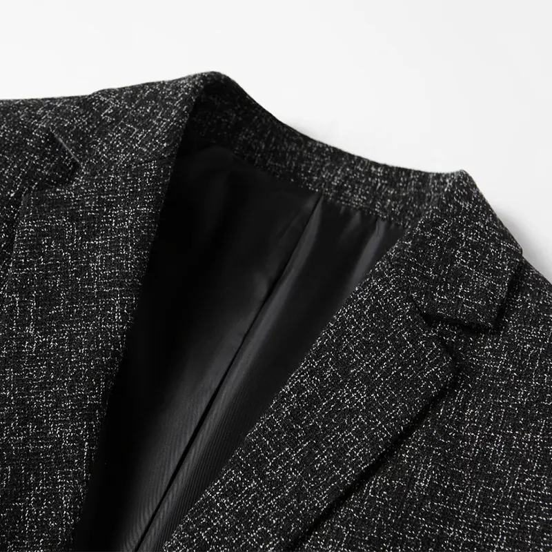Mens Jacket Blazer Casual Suit Spring Thin Middle-aged Single Western Top for Men