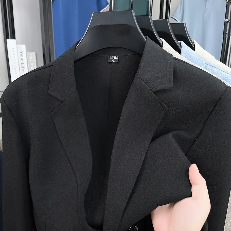 Light thin linen blended suit men's spring, summer and autumn fashion casual single-layer casual clothes new sunscreen blazer