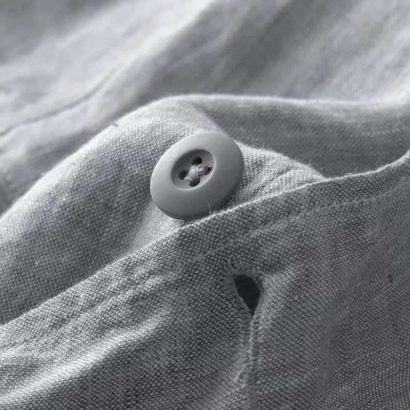 2025 Summer New Men's Linen Casual Suit Coat Solid Color Lightweight Breathable Luxury Cotton Hemp Top 100% Linen Fabric