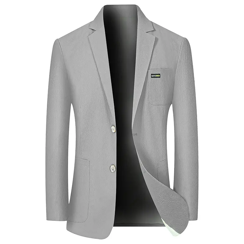 New Summer Men Thin Breathable Sunscreen Quick Drying Blazers Jackets Male Slim Fit Blazers Business Casual Suits Coats Size 4XL