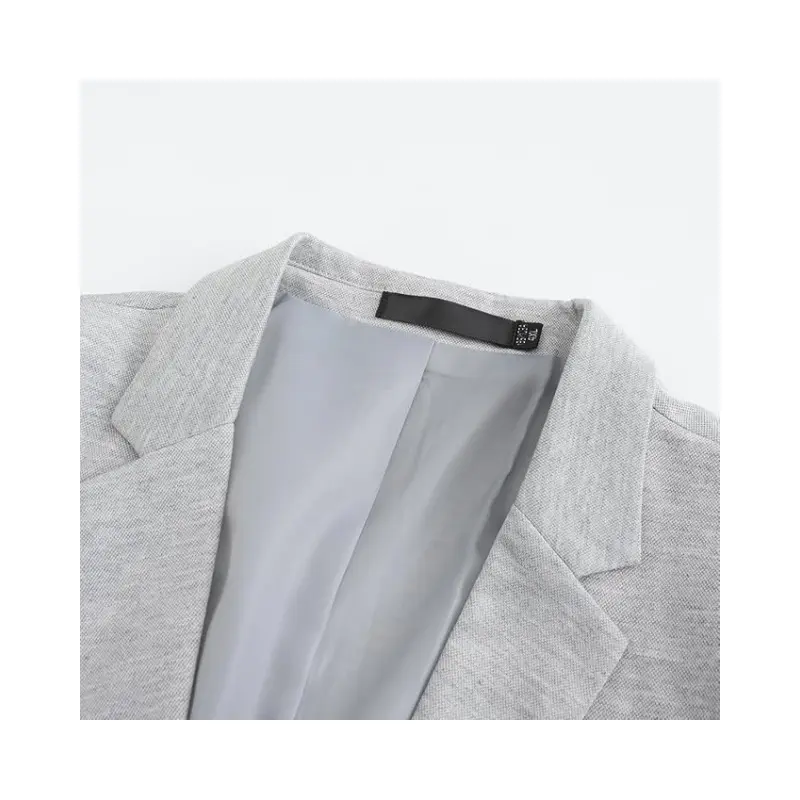 Men's Jacket Cotton Stretch One Button Slim Fit Blazer Sporty Leisure Suit Jacket Lightweight Jacket for Business
