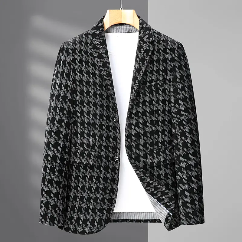 Oversized Men's Fashion Suit High Quality Autumn Business Casual plus Size Single West Loose Fit Big Coat for Fat Man