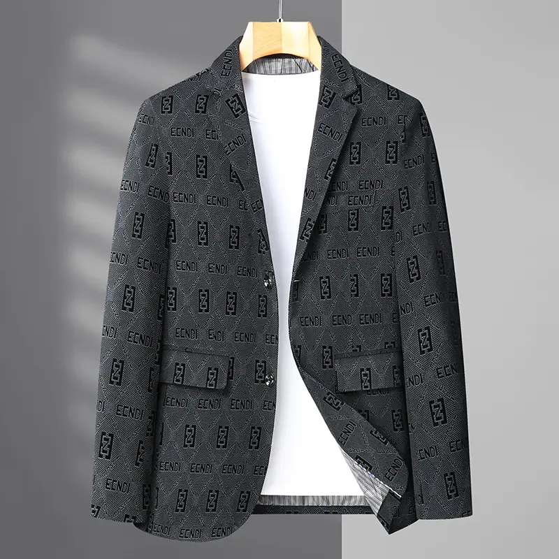 Oversized Men's Fashion Suit High Quality Autumn Business Casual plus Size Single West Loose Fit Big Coat for Fat Man