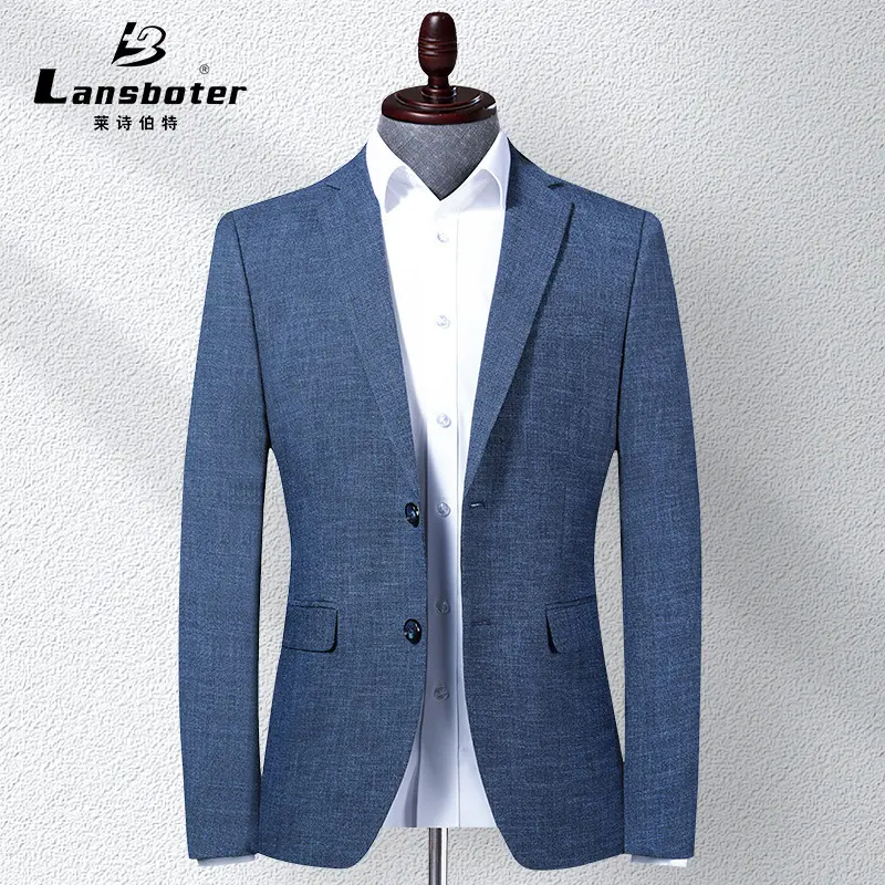 Men Blazers Turn Down Collar Suits Business Jackets Blazer Cardigan Single Breasted Long Sleeve Outerwear Summer Slim Fit