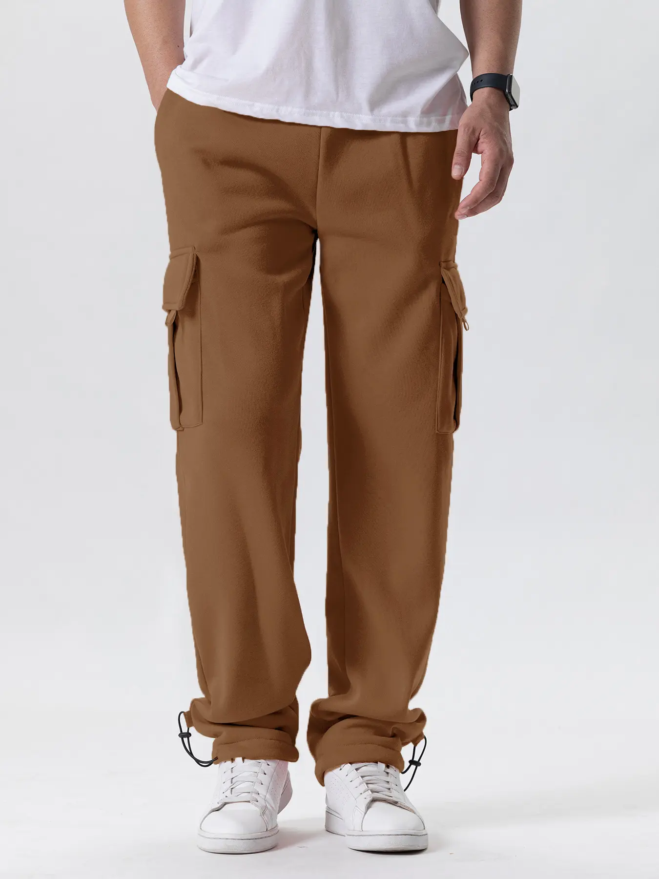 Men's Joggers Pants Loose Drawstring Long Pants Men Multi-pocket Sweatpants Casual Cargo Trousers For Men Fitness Running Pants