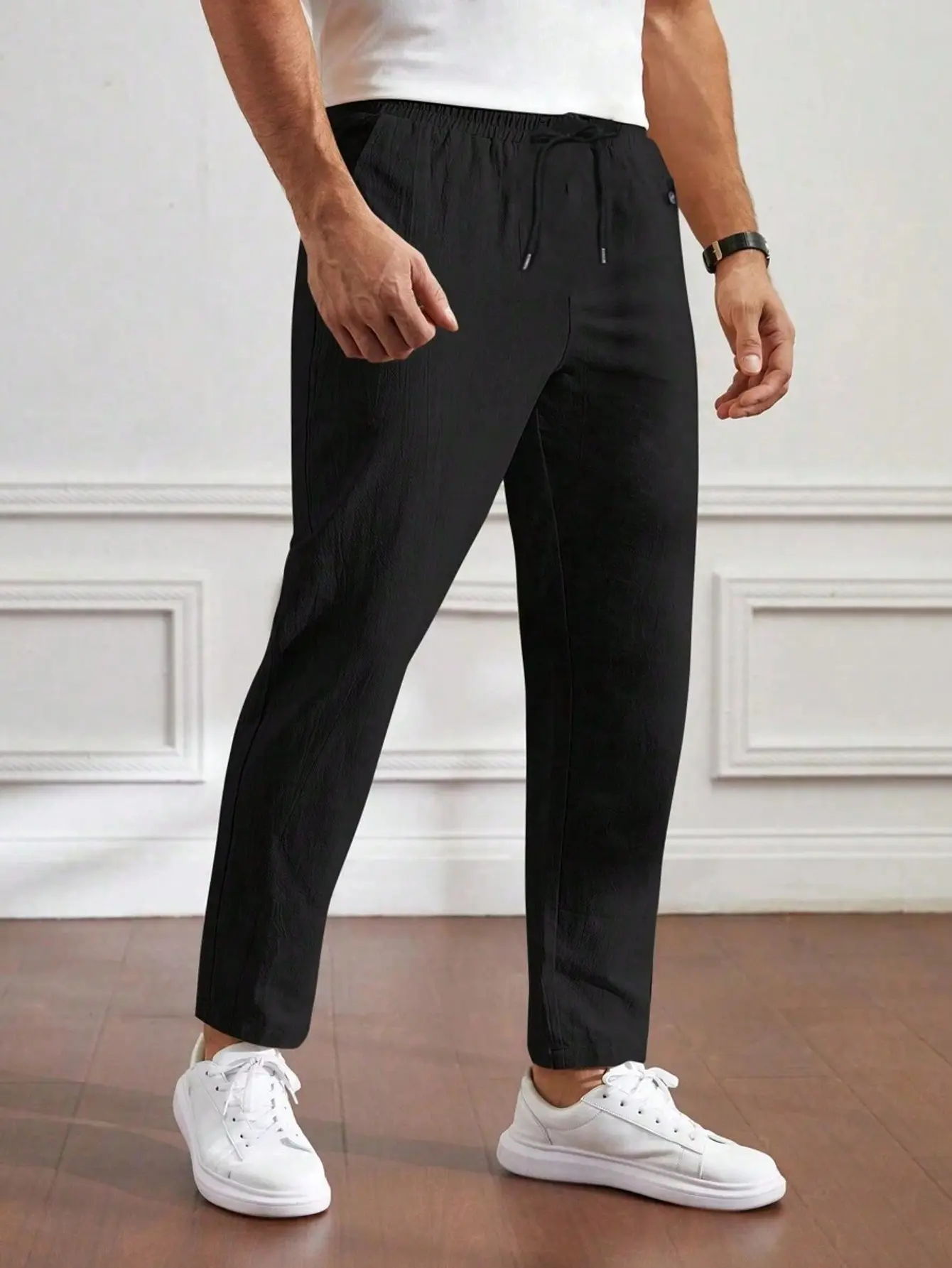 Men's ice silk fashion casual versatile speed dry pants spring and summer models pants