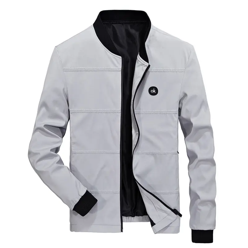 DIMUSI Men's Jackets Spring Autumn Casual Solid Color Coats Mens Sportswear Baseball Slim Jackets Male Bomber Jackets 4XL,YA845