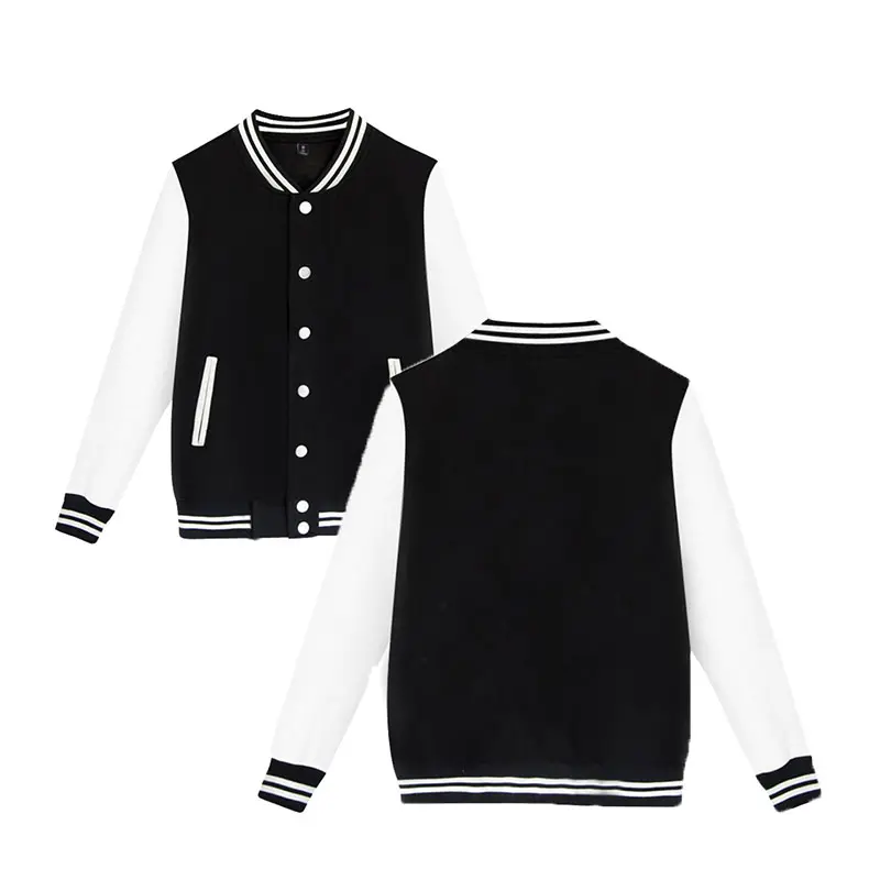 Pattern Custom Spring and Autumn Men's Pilot Baseball Jacket Couple Baseball Jacket College Campus Plain Casual Hanbok