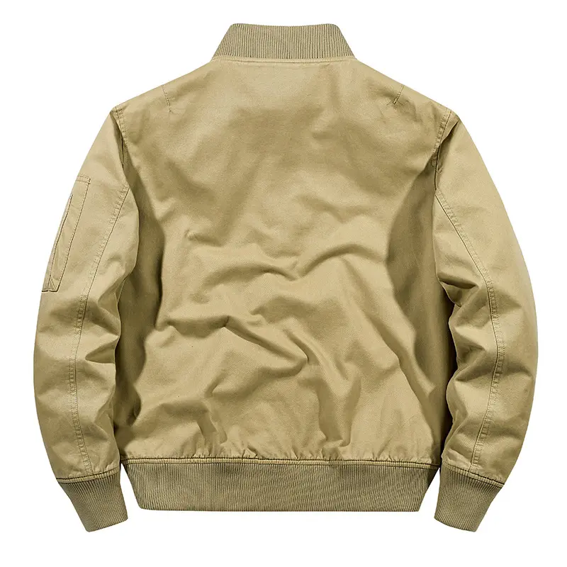 Men's Bomber Zipper Jacket Casual Men Streetwear Pilot Biker Coats Men Retro Outdoor Windbreaker Baseball Jackets Mens Clothing
