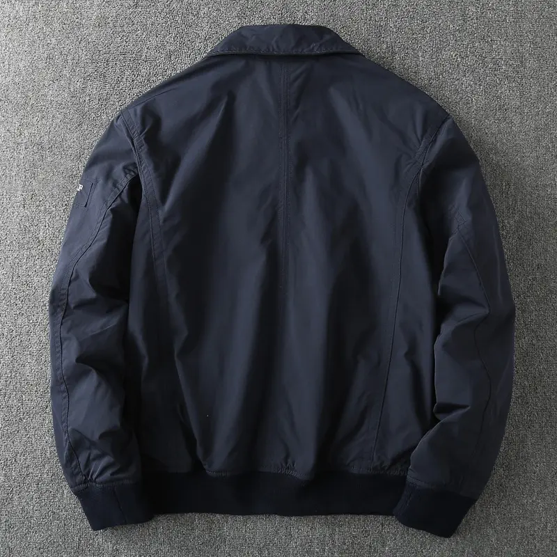 Spring Casual Solid Fashion Slim Bomber Jacket Men Overcoat Baseball Jackets Male Autumn Business Classics Outwear Coats