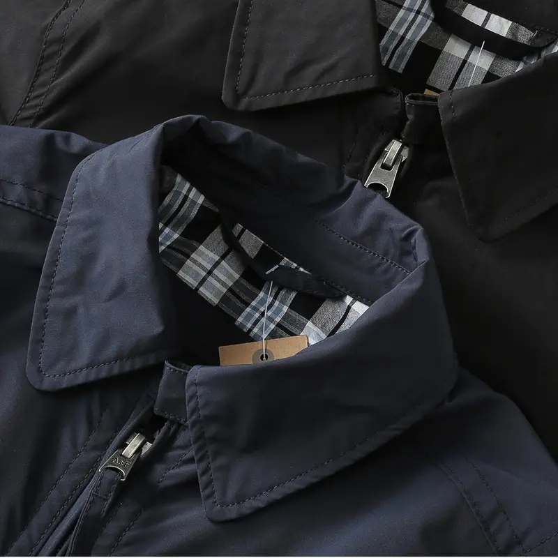 Spring Casual Solid Fashion Slim Bomber Jacket Men Overcoat Baseball Jackets Male Autumn Business Classics Outwear Coats