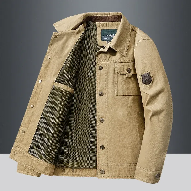 Men Cotton Windbreaker Bomber Coat Military Men's Tactics Jackets Man Cargo Casual Jacket Mens Clothes Spring Autumn Jacket