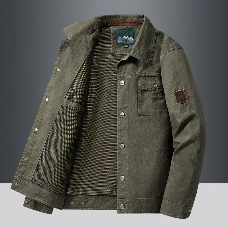 Men Cotton Windbreaker Bomber Coat Military Men's Tactics Jackets Man Cargo Casual Jacket Mens Clothes Spring Autumn Jacket