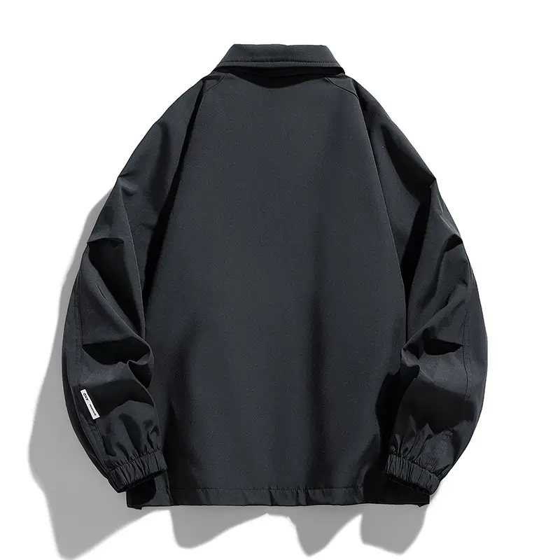 Loose Oversize Men Stand Collar Jacket Coat Climb Spring Autumn Casual Sport Streetwear Waterproof Windproof Windbreaker Outdoor