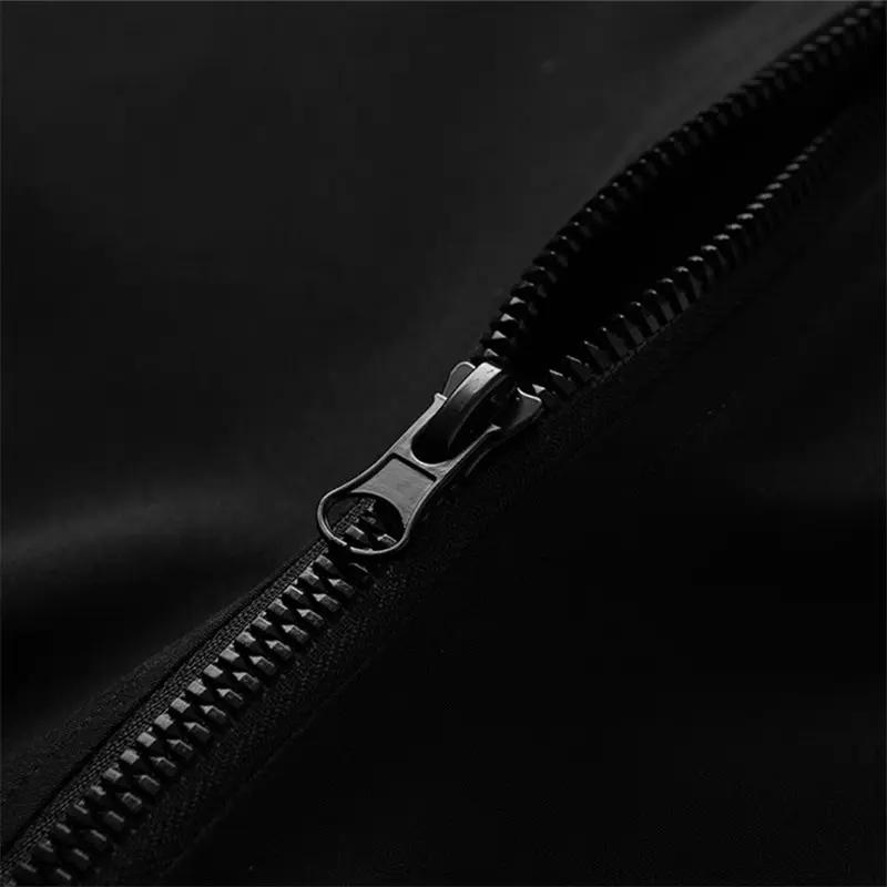 Spring Autumn Men's Casual Jackets Windproof Bomber Jacket Solid Color Stand Collar Fashion Baseball Outerwear Coat Plus Size