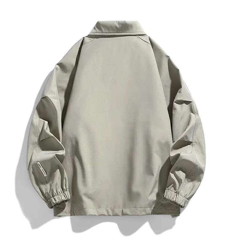 Loose Oversize Men Stand Collar Jacket Coat Climb Spring Autumn Casual Sport Streetwear Waterproof Windproof Windbreaker Outdoor