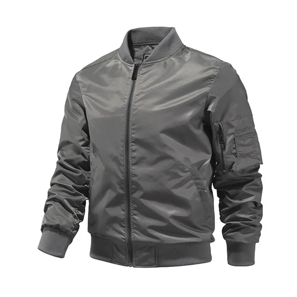 2024 Spring Summer Bomber Jacket Men Solid Color Fashion Aviator Baseball Jackets New In Outerwears Jackets for Men EUR S-2XL