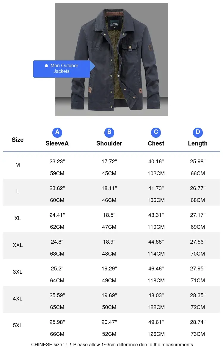Spring Autumn Men's Cotton Jackets Trendy Men's Fashion Outerwear Windbreaker Coats Men Turn-Down Collar Tactical Jackets 5XL