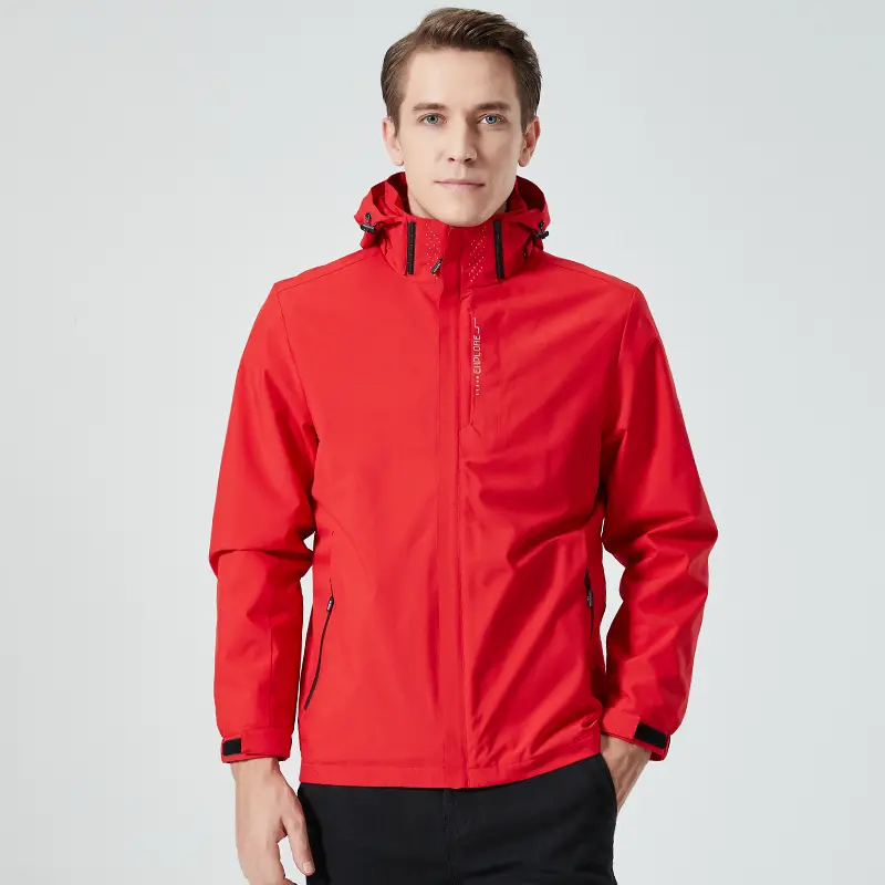Autumn New Men's Detachable Two-piece Mountaineering Suit Jacket Windproof and Waterproof Fashion Casual Oversize Outdoors Coat