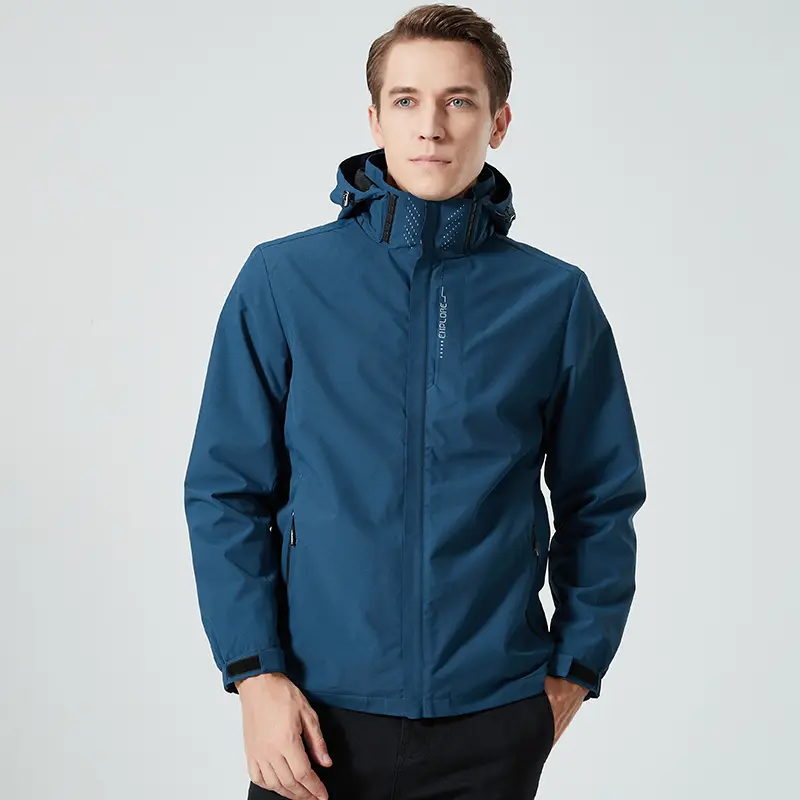 Autumn New Men's Detachable Two-piece Mountaineering Suit Jacket Windproof and Waterproof Fashion Casual Oversize Outdoors Coat
