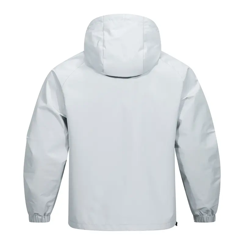 Men's hooded jacket - Spring and Autumn hoodie - American street trend pullover. Sports Outdoor Half Collar Windbreaker&