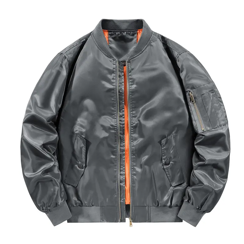 Spring Autumn Men's Bomber Jackets Fashion Men Retro MA-1 Pilot Zipper Coats Men Windbreaker Baseball Uniform Sports Jacket 6XL