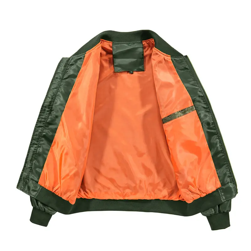 Spring Autumn Men's Bomber Jackets Fashion Men Retro MA-1 Pilot Zipper Coats Men Windbreaker Baseball Uniform Sports Jacket 6XL