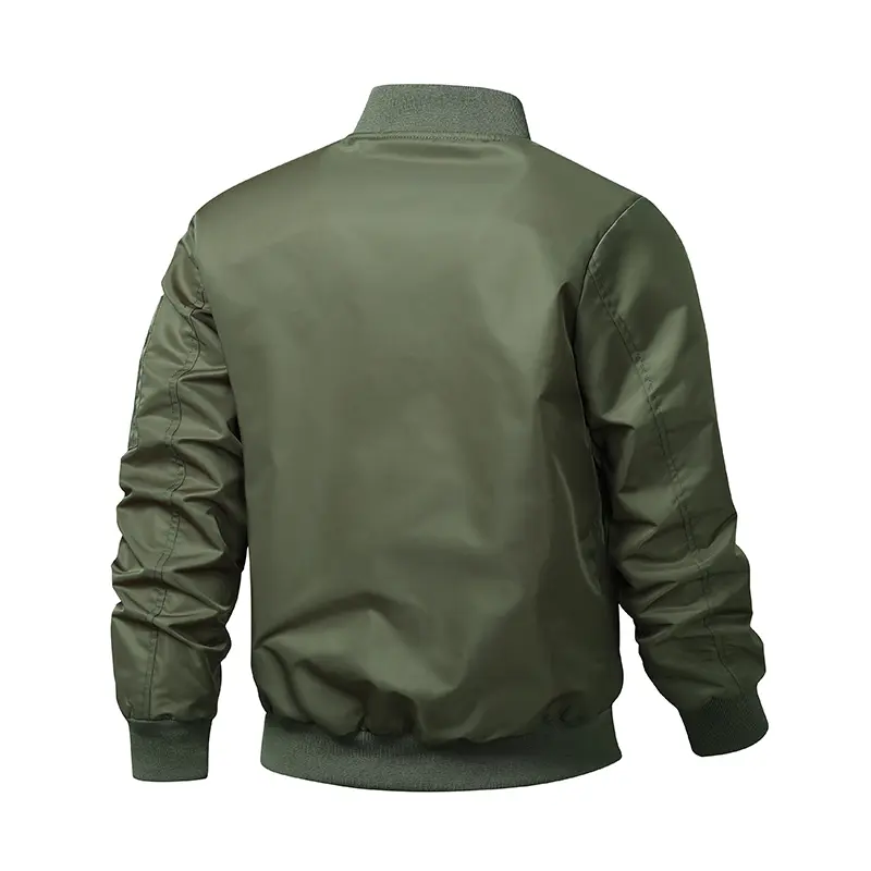 MA1 pilot jacket men's American retro trendy brand stand up collar pilot jacket loose solid color casual baseball uniform