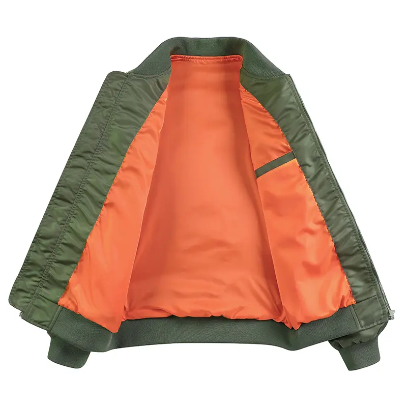 MA1 pilot jacket men's American retro trendy brand stand up collar pilot jacket loose solid color casual baseball uniform