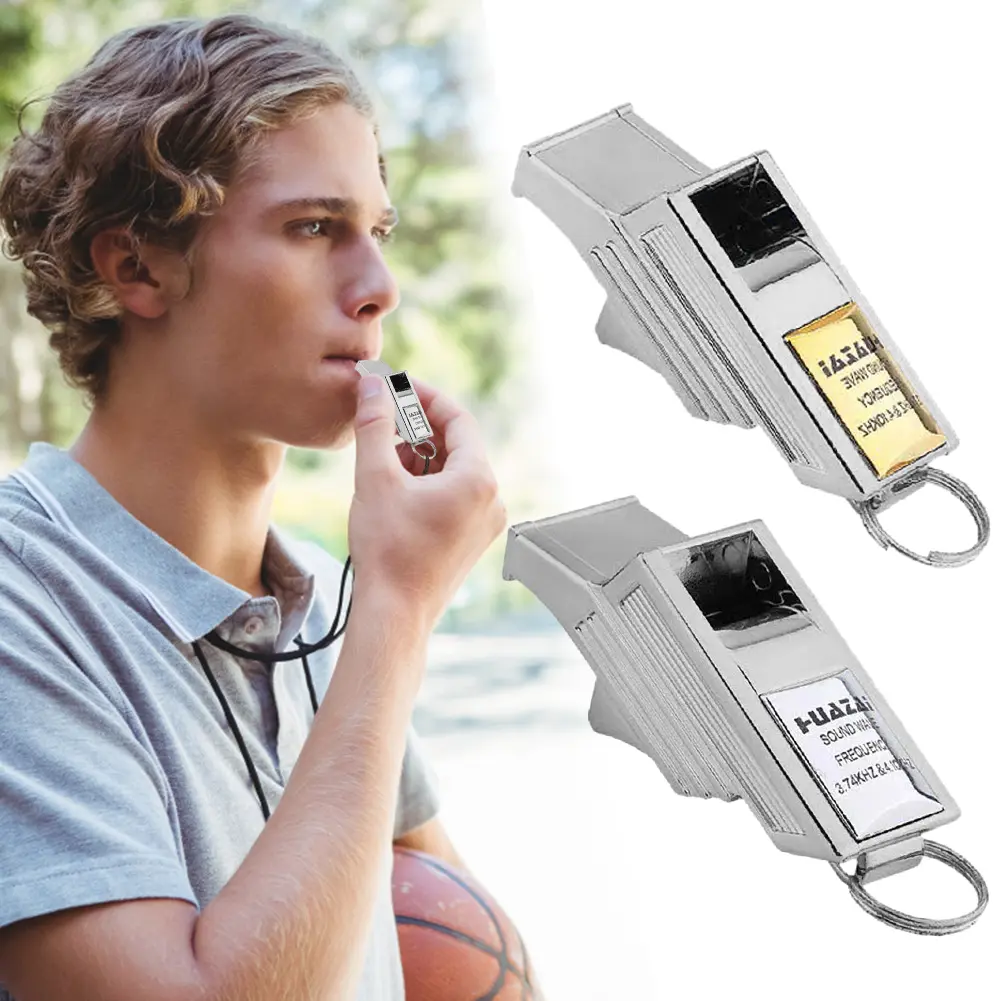 Professional Soccer Basketball Referee Whistle Plastic Sports Training Referee Whistle Outdoor Survival Lifesaving Tool Whistles