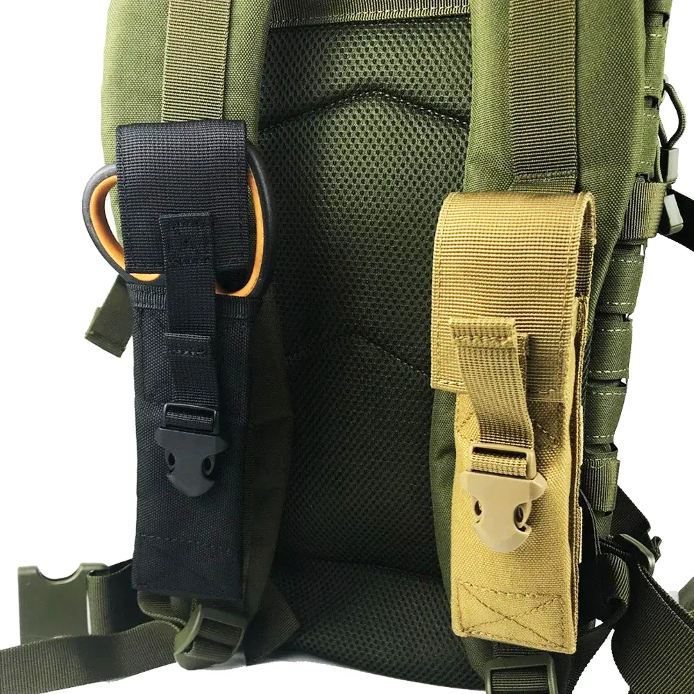 Flashlight Pouch Torch Holder Case Molle EDC Tool Waist Bag Outdoor Sport Camping Hiking Hunting Accessories Scissor cover