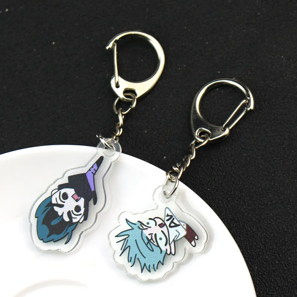 Cartoon ALIEN STAGE IVAN & TILL Dangle-dangle Keychain Acrylic Chain for Pants Woman Key Ring Men Pendant Girls Jewelry llavero