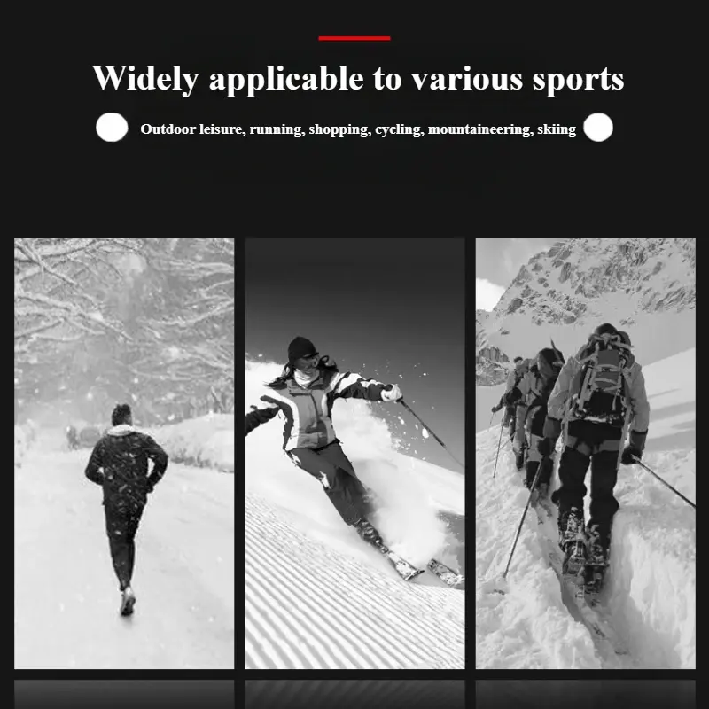 Winter Cycling Gloves Windproof Waterproof Thick Plush Five Finger Touch Screen Outdoor Cycling Skiing Running Riding Gloves