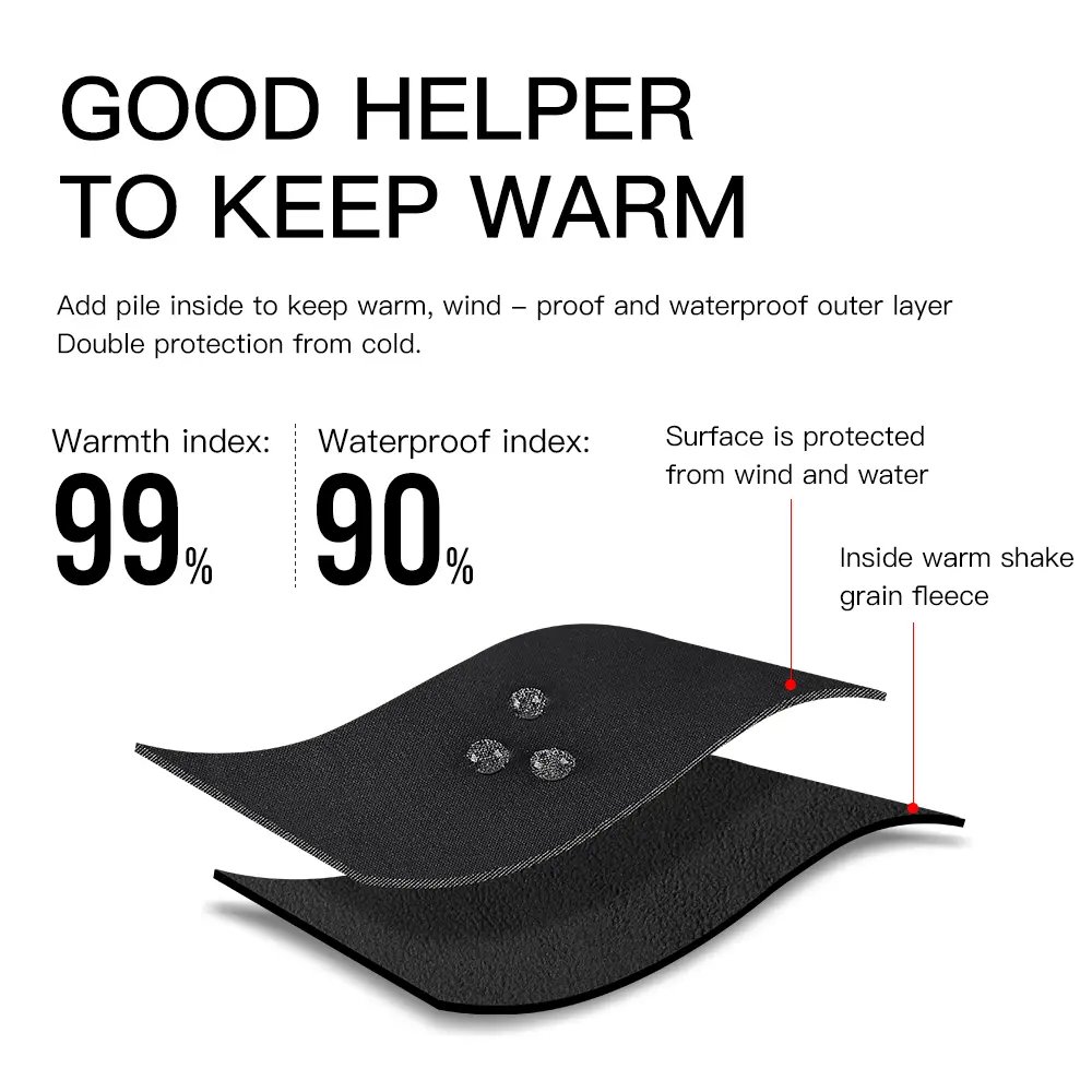 Waterproof Winter Warm Gloves Windproof Outdoor Gloves Thicken Warm Mittens Touch Screen Gloves Unisex Men Sports Cycling Glove