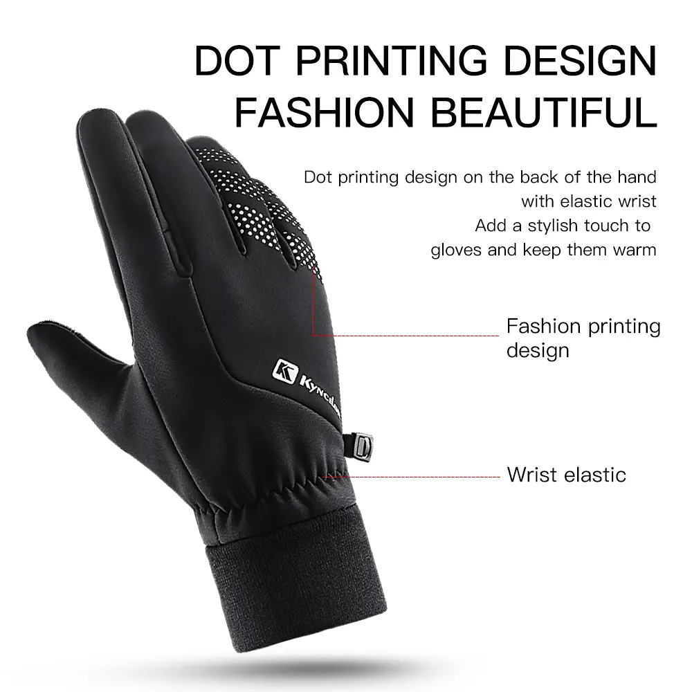 Waterproof Winter Warm Gloves Windproof Outdoor Gloves Thicken Warm Mittens Touch Screen Gloves Unisex Men Sports Cycling Glove