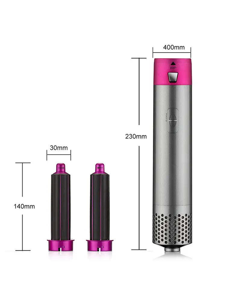 Five In One Hot Air Comb, Automatic Curling Iron, Dual Purpose Hair Styling Comb, European Standard Hair Dryer