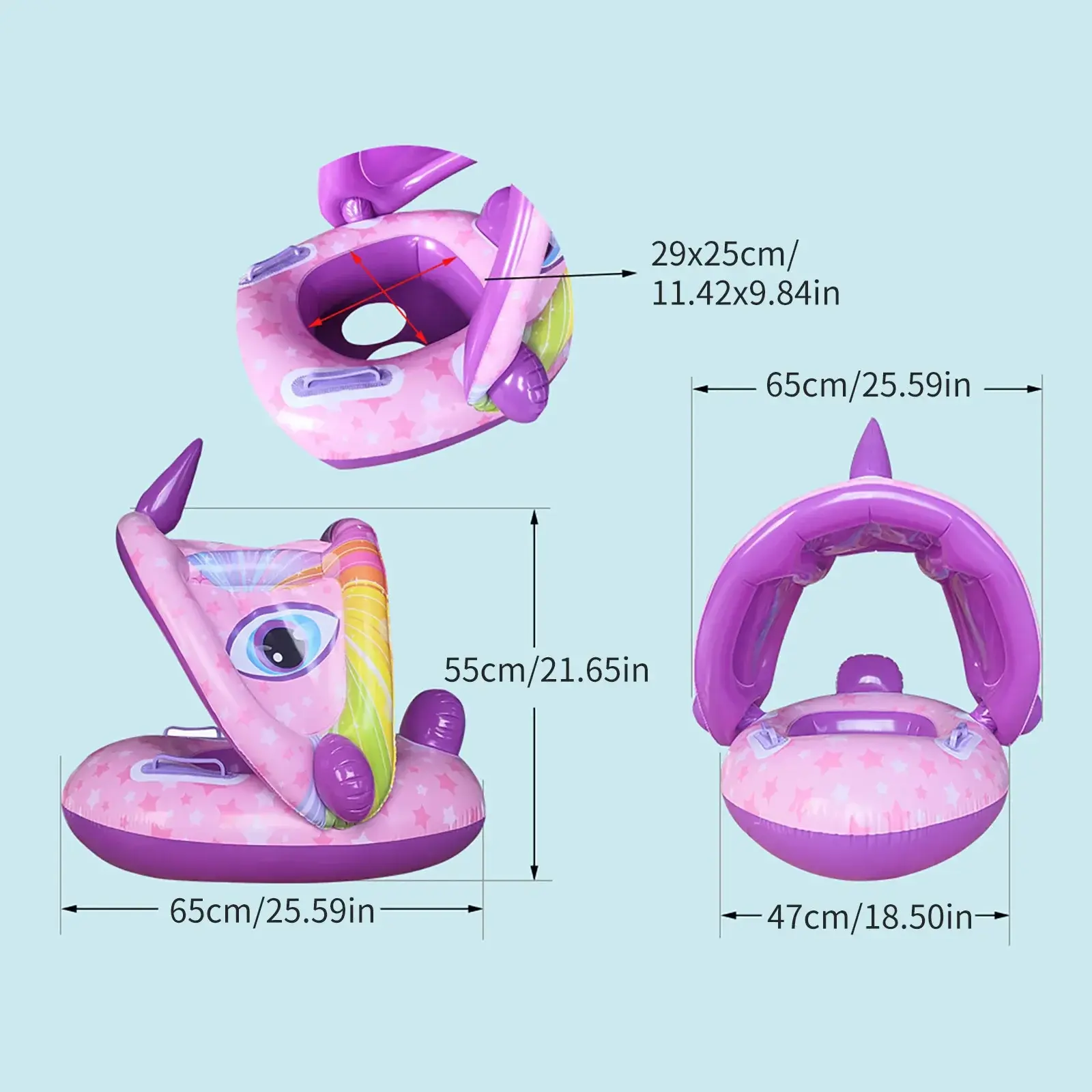 Inflatable Toys for Children Summer Pool Fun Toys for Outdoor Water Sports Baby Swimming Ring with Pool for Children Games
