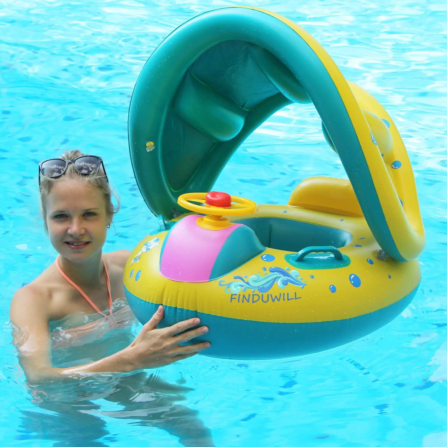Inflatable Toys for Children Summer Pool Fun Toys for Outdoor Water Sports Baby Swimming Ring with Pool for Children Games