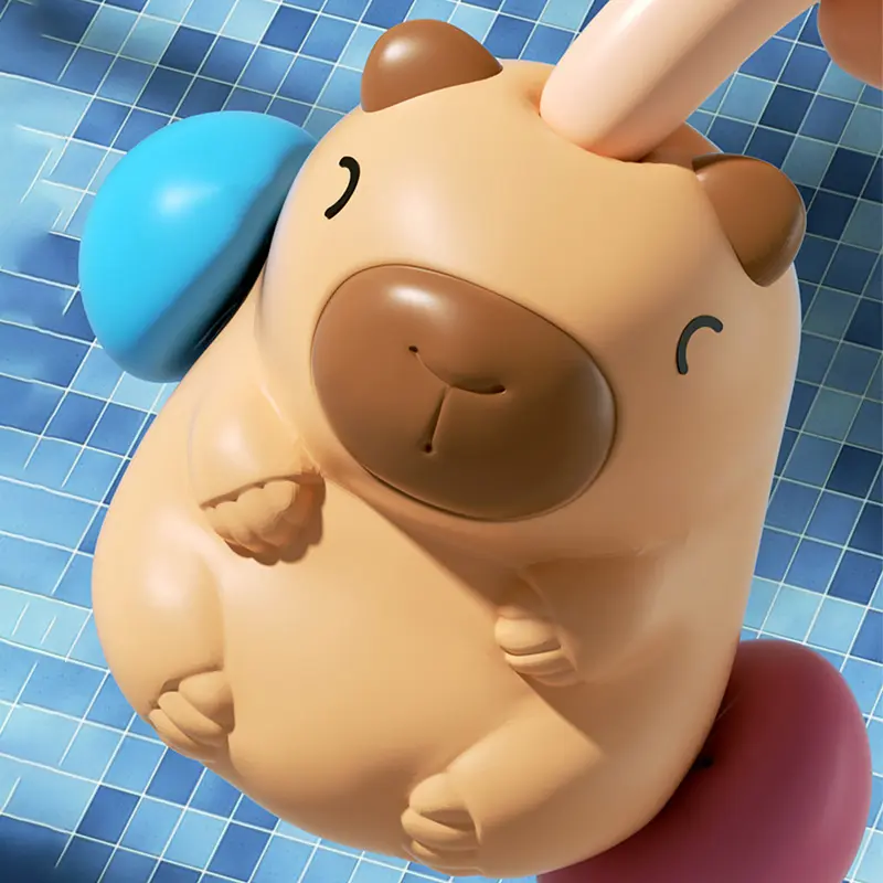 Baby Bath Toys Cute Floating Cartoon Animal Capybara Kid Bathroom Shower Soft Game Children Swimming Pool Water Play Gift ﻿