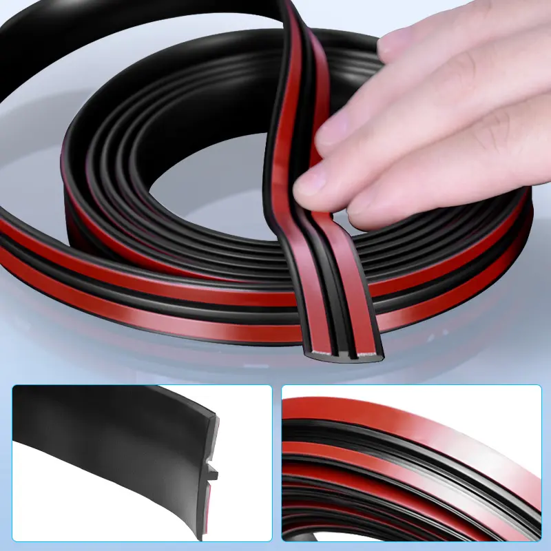 4M Auto Windshield Panel Moulding Seal Strip Sticker Dustproof Rubber Sealing Strip For Car Dashboard Windshield Protector