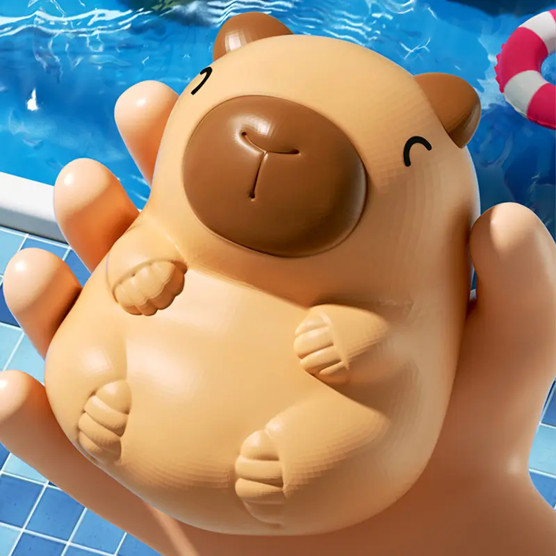Baby Bath Toys Cute Floating Cartoon Animal Capybara Kid Bathroom Shower Soft Game Children Swimming Pool Water Play Gift ﻿