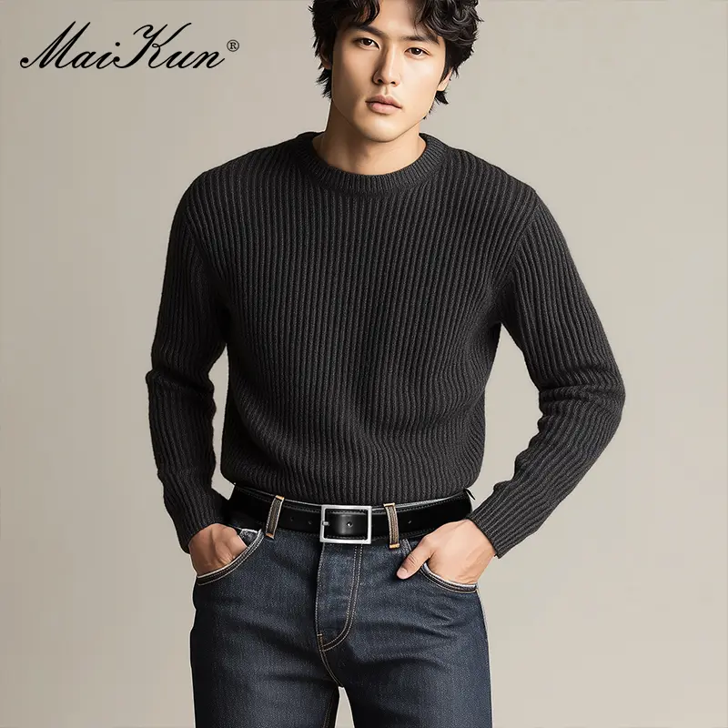 Maikun Men's Silver Pin Buckle Belt Second Layer Of Cowhide Casual Waistband Youth Business Belt