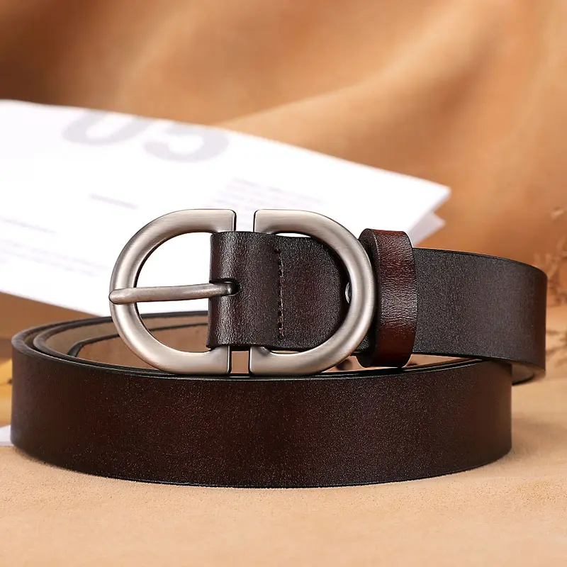 Belts for Women Genuine Leather Cowskin High Quality Fashion Belt Jeans Woman Belts for Dress Luxury Brand Women's Belt LD032-1