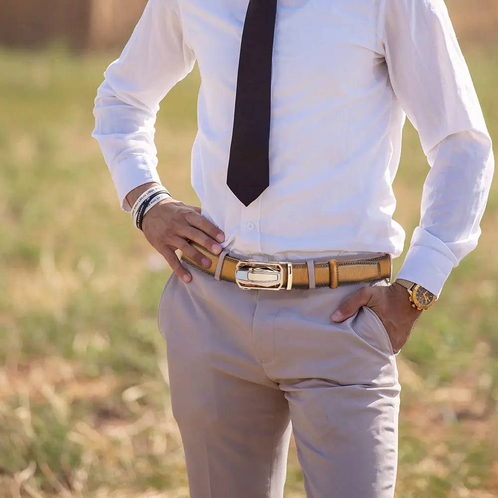 Men's Belt, High-quality Cow Belt, Automatic Belt, Sports Car Brand, Fashionable Automatic Buckle Belt, Black Men's Belt