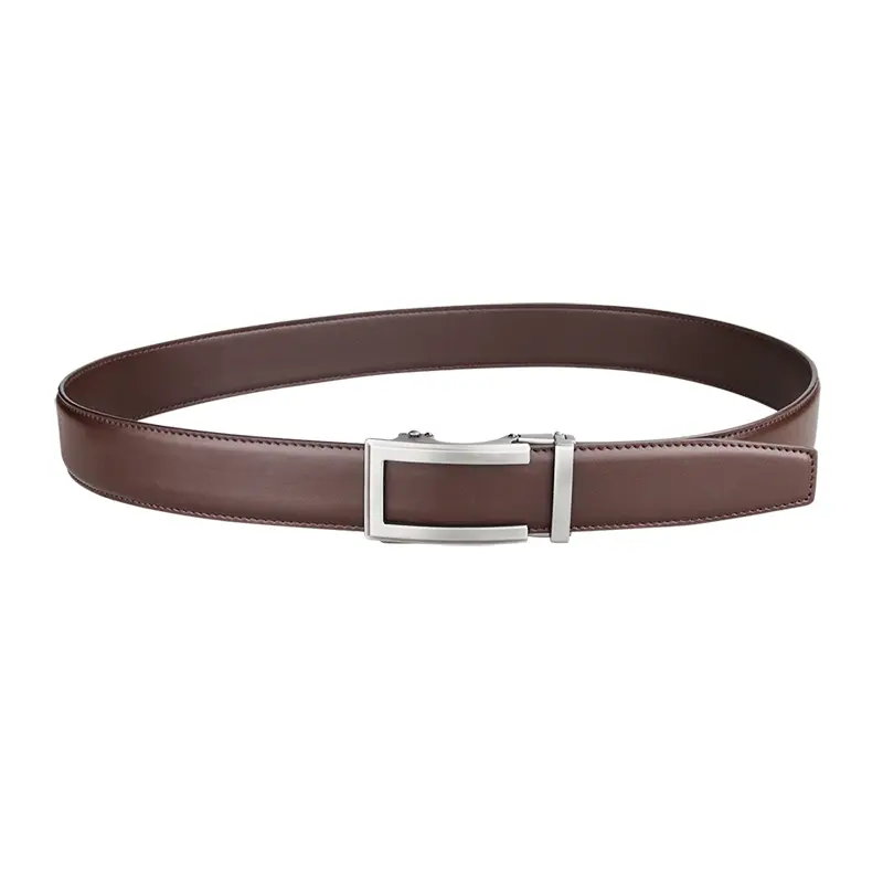 Luxury Designer Leather Man Belt Top Quality Ratchet Belt Strap Automatic Brown Mens Belts Cowhide 135cm Big Size