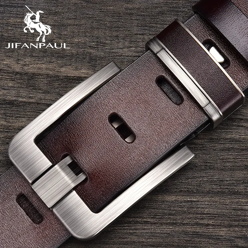 JIFANPAUL New Fashionable Men's Belt Fashionable Metal Alloy Needle Buckle, Adult Luxury Brand Jeans, Business Casual Belt