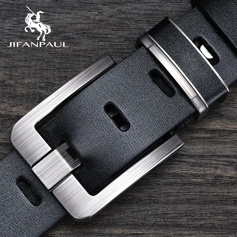 JIFANPAUL New Fashionable Men's Belt Fashionable Metal Alloy Needle Buckle, Adult Luxury Brand Jeans, Business Casual Belt
